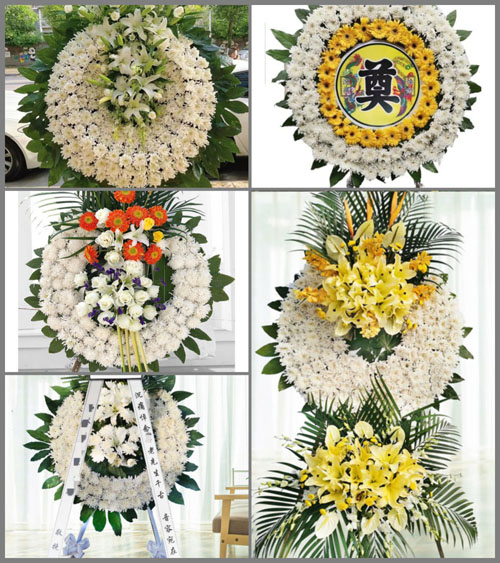 山西长治襄垣县下良镇圪岔角村花圈速递